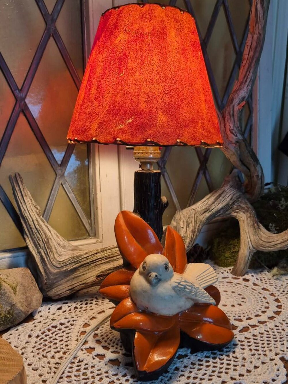 UNIQUE M Choquette Art Peice - MCM Vintage 15" Electric Lamp - Picture 2 of 16